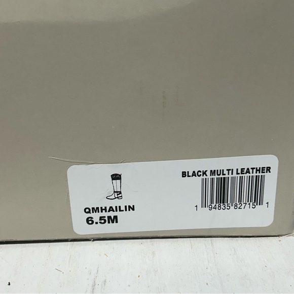 Marc Fisher Hailin Boots 6.5M Womens Leather Tall Shaft Black Brown EUC - Picture 10 of 10